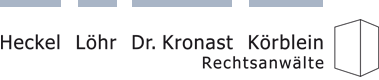 Logo: Rechtsanwälte Heckel Löhr Dr. Kronast Körblein